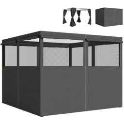 Outsunny 3 x 3m Dark Grey Gazebo Replacement Curtain 4 Pack - Wilko - thumbnail 4
