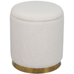 White Teddy Storage Footstool - Size: 35 x 40 x 35cm - Wilko - thumbnail 3