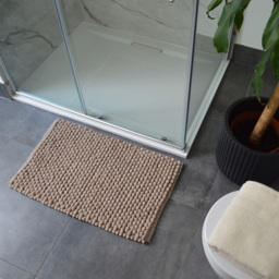 Allure Bath Fashions Luxury Chunky Bobble Mocha Bath Mat 50 x 80cm - Size: 50 x 80 x 1cm - Wilko - thumbnail 3