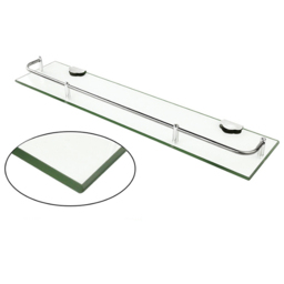 Living and Home Silver Wall Mounted Bathroom Shelf - Size: 11 x 60 x 3.5cm - Wilko - thumbnail 4
