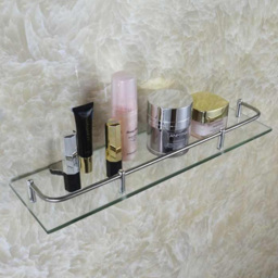 Living and Home Silver Wall Mounted Bathroom Shelf - Size: 11 x 60 x 3.5cm - Wilko - thumbnail 6