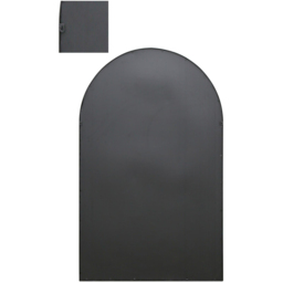 MirrorOutlet The Arcus Black Framed Arched Wall Garden Mirror 190 x 120cm - Size: 190 x 120 x 3cm - Wilko - thumbnail 5