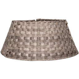 Samuel Alexander KD Medium Grey Plastic Wicker Rattan Christmas Tree Skirt 24 x 58cm - Size: 24 x 24 x 24cm - Wilko - thumbnail 1