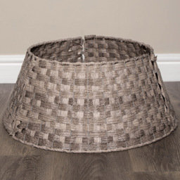 Samuel Alexander KD Medium Grey Plastic Wicker Rattan Christmas Tree Skirt 24 x 58cm - Size: 24 x 24 x 24cm - Wilko - thumbnail 7
