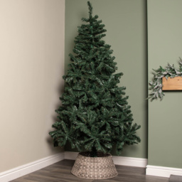 Samuel Alexander KD Medium Grey Plastic Wicker Rattan Christmas Tree Skirt 24 x 58cm - Size: 24 x 24 x 24cm - Wilko - thumbnail 3