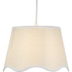 Scallop Shade Natural 25.5cm - Wilko - thumbnail 6