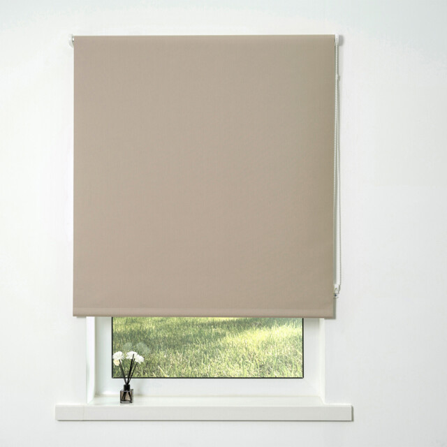 Divante Plain Blackout Roller Blind - Desert Taupe/180cm - Wilko - image 1