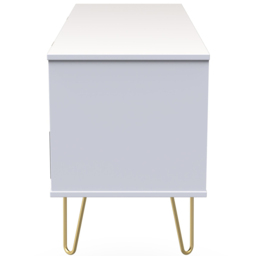 Crowndale Cube 4 Drawer Matt Indigo and White Chest of Drawers Ready Assembled - Blue - Wilko - thumbnail 5