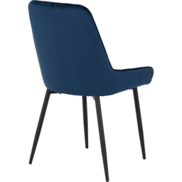 Seconique Avery Set of 2 Sapphire Blue Velvet Dining Chair - Wilko - thumbnail 7