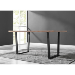 Furniturebox Solo Valera 6 Seater Dining Set Black - Wilko - thumbnail 4