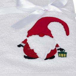 Bellissimo Cotton Home Embroidered Gonk Hand Towel 2 Pack - Size: 70 x 50 x 1cm - White - Bellissimo Home - Wilko - thumbnail 3