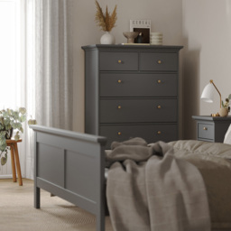 Florence Paris 6 Drawer Matt Grey Chest of Drawers - Wilko - thumbnail 7