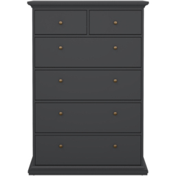 Florence Paris 6 Drawer Matt Grey Chest of Drawers - Wilko - thumbnail 5