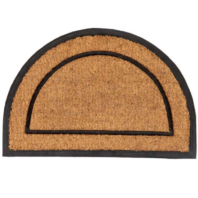 Esselle Home Chadderton Natural Coir Doormat 40 x 60cm - Brown - Wilko - image 1