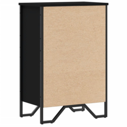 vidaXL 2 Shelf Black Bookcase - Size: 74.5 x 31 x 50cm - Wilko - thumbnail 6