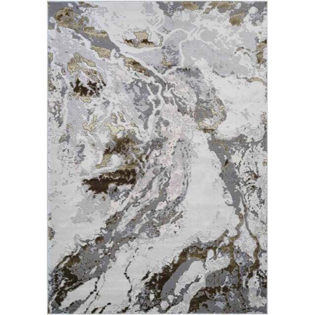 Desire Rugs Picasso Gold Abstract Rug 200 x 290cm - Wilko - image 1