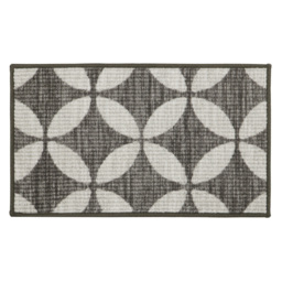 JVL Fiora M Pewter Washable Mat Runner 57 x 150cm - Size: 51 x 76cm - Multi - JVL Homewares - Wilko - thumbnail 5