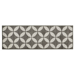JVL Fiora M Pewter Washable Mat Runner 57 x 150cm - Size: 51 x 76cm - Multi - JVL Homewares - Wilko - thumbnail 6