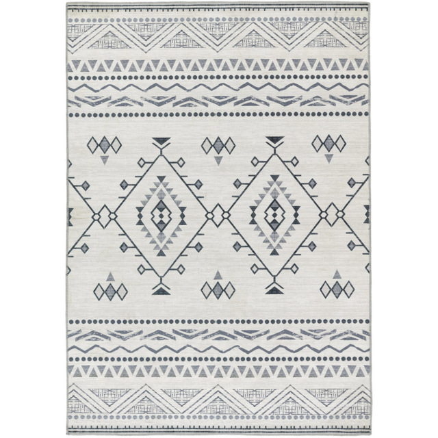 Origins My Washable Grey and Off White Nomad Rug 80 x 150cm - Green - Origins Rugs - Wilko - image 1