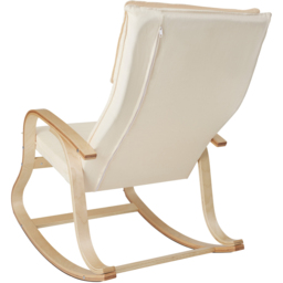 tectake Roca Beige Rocking Chair with Armrest - Size: Single - Cream - Wilko - thumbnail 5
