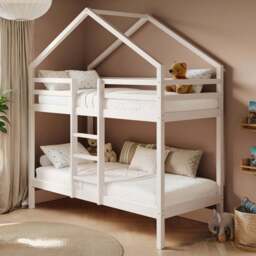 Flair White Wooden Nest House Bunk Bed - Size: Single - Wilko - thumbnail 1