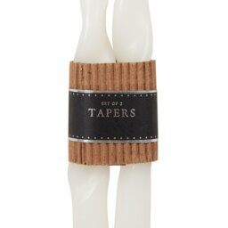 Set of 2 Nordic Twist Taper Candles - Multicolour - Wilko - thumbnail 4