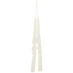 Set of 2 Nordic Twist Taper Candles - Multicolour - Wilko - thumbnail 3