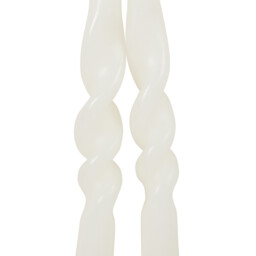 Set of 2 Nordic Twist Taper Candles - Multicolour - Wilko - thumbnail 5