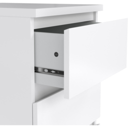 Florence 3 Drawer White High Gloss Bedside Table - Furniture to Go - Wilko - thumbnail 6