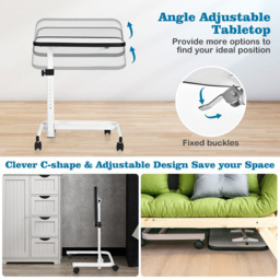 Costway White Portable Bedside Table - Size: 66 x 49 x 19cm - Wilko - thumbnail 7