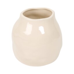 Imogen Organic Dimpled Vase - Cream - Wilko - thumbnail 4