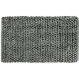 Allure Bath Fashions Luxury Chunky Bobble Charcoal Bath Mat 50 x 80cm - Size: 50 x 80 x 1cm - Wilko