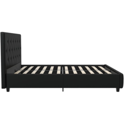 Dorel Dakota King Size Bed with Storage - Black - Wilko - thumbnail 5