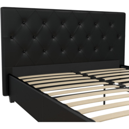 Dorel Dakota King Size Bed with Storage - Black - Wilko - thumbnail 6