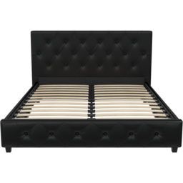 Dorel Dakota King Size Bed with Storage - Black - Wilko - thumbnail 4