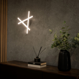 ValueLights Infinity Black Adjustable Crossover Integrated LED Ceiling Light - Size: 9.5 x 36.5 x 37cm - Wilko - thumbnail 6