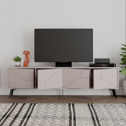 Decortie Dune 4 Door Mocha Grey TV Unit - Size: 50.0  x 180.0  x 29.6 cm - Wilko - thumbnail 6
