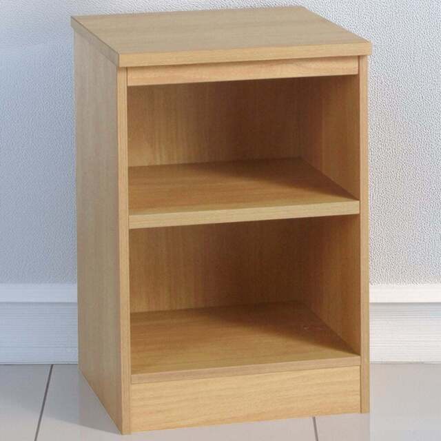 R White Cabinets 2 Shelf Brown Desk Height Bookcase - Size: 72.8 x 47.9 x 54cm - Wilko - image 1