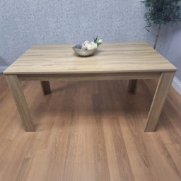 Portland 4 Seater Square Dining Table Oak Effect Beige - Brown - Wilko - thumbnail 6