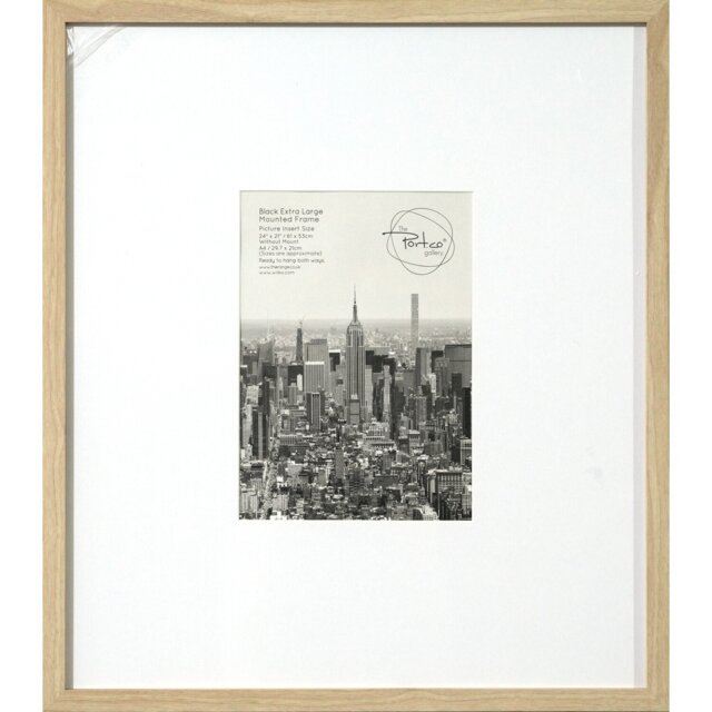 Wood Effect Wall Mounted Photo Frame Natural A4 - The Port. Co Gallery - Wilko - image 1