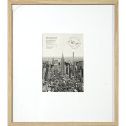 Wood Effect Wall Mounted Photo Frame Natural A4 - The Port. Co Gallery - Wilko