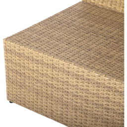 HGD St. Tropez 6 Seater Brown and Grey Garden Corner Sofa with Rising Table - Wilko - thumbnail 7