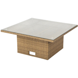 HGD St. Tropez 6 Seater Brown and Grey Garden Corner Sofa with Rising Table - Wilko - thumbnail 4