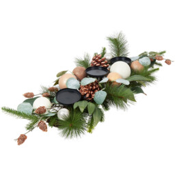 Natural Pinecone Bauble Candle Holder - Green - Wilko - thumbnail 4