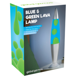 Global Gizmos Blue Liquid and Green Wax Lava Lamp 16 inch - Size: 42 x 10 x 10cm - Multi - Wilko - thumbnail 4