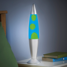 Global Gizmos Blue Liquid and Green Wax Lava Lamp 16 inch - Size: 42 x 10 x 10cm - Multi - Wilko - thumbnail 3
