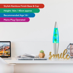 Global Gizmos Blue Liquid and Green Wax Lava Lamp 16 inch - Size: 42 x 10 x 10cm - Multi - Wilko - thumbnail 7