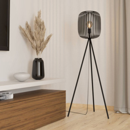 EGLO Romazzina Black Tri Floor Lamp - Size: 32.5 x 32.5 x 140.5cm - Wilko - thumbnail 3