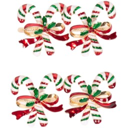 Set of 4 Festive Napkin Rings - Wilko - thumbnail 6