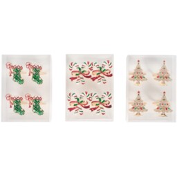 Set of 4 Festive Napkin Rings - Wilko - thumbnail 3